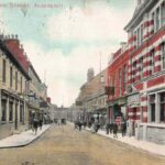 Old photo postcard of Wellington Street Aldershot Hampshire England
