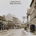 Old photo postcard of Oxford Street High Wycombe Buckinghamshire