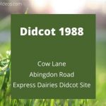 Didcot 1988 Oxfordshire England UK Cow Lane Abingdon Road Express Dairies site