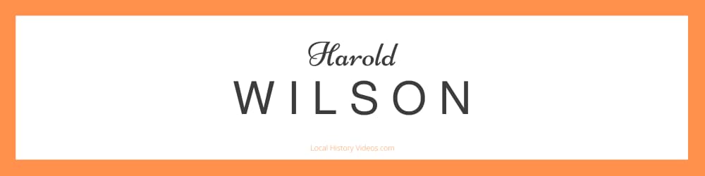 Old Images of Harold Wilson, British Prime Minister