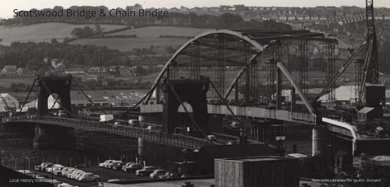 Scotswood Bridge Chain Bridge Blaydon