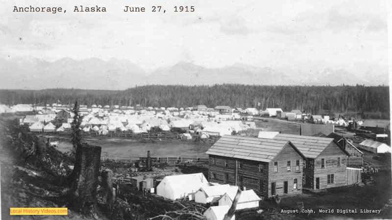 Anchorage Alaska tent city June 27 1915