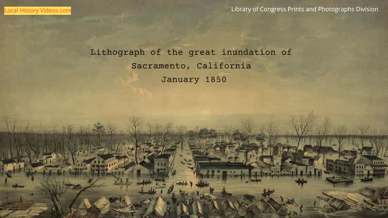 Flood of Sacramento California January 1850