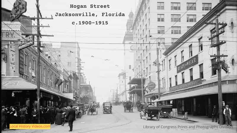 Hogan Street Jacksonville Florida 1900-1915