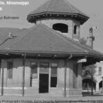 Tupelo Mississippi old image of the railroad station