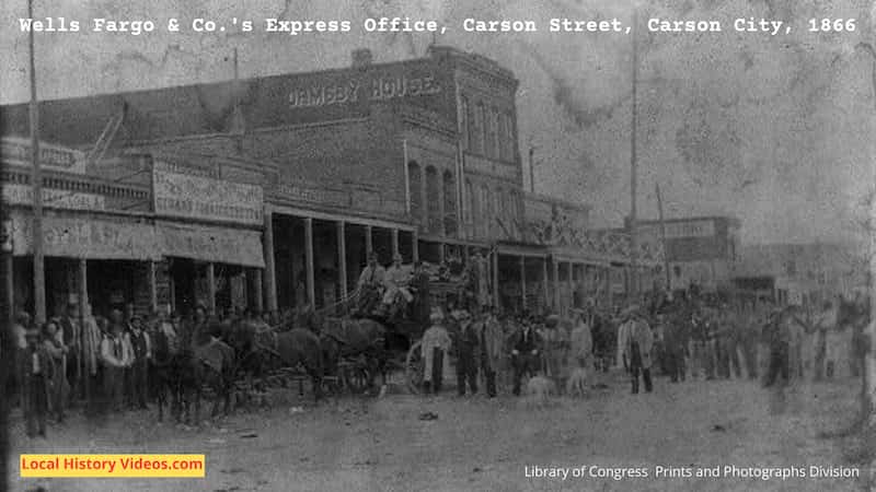 Wells Fargo & Co.'s Express Office, Carson Street, Carson City 1866