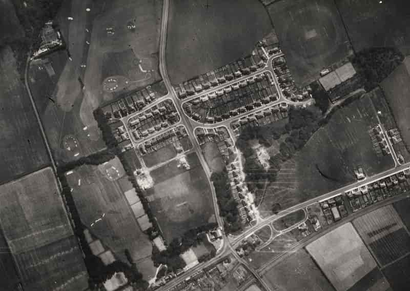 Benton Golf Course aerial photo 1930s