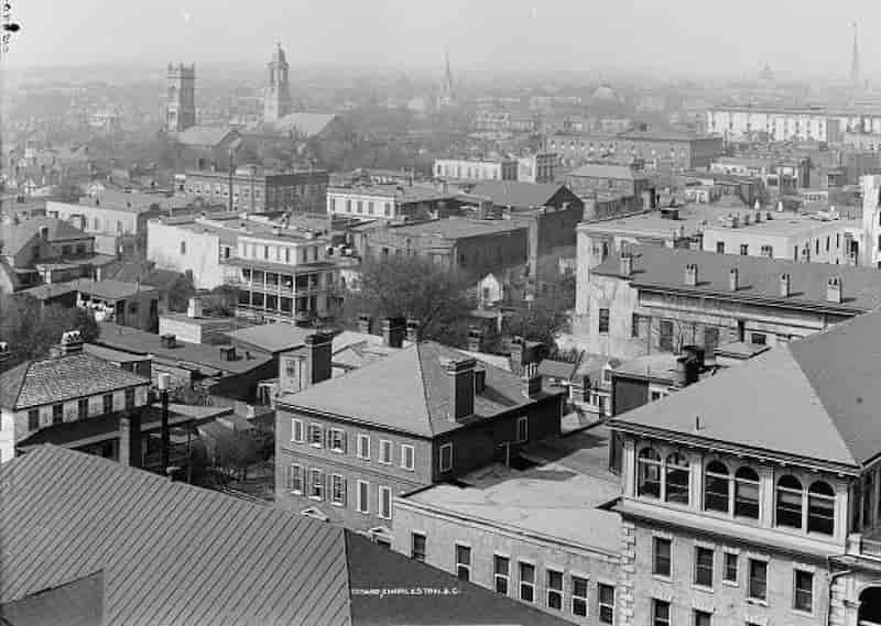 Charleston South Carolina panorama c1900