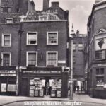 Old photo postcard of Shepherd Market Mayfair London
