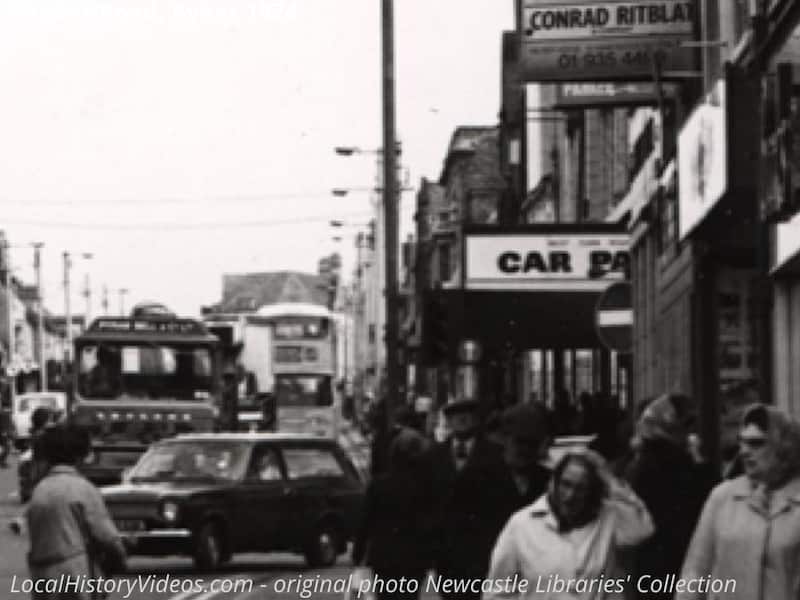 Old photo of Shields Road Byker 1974