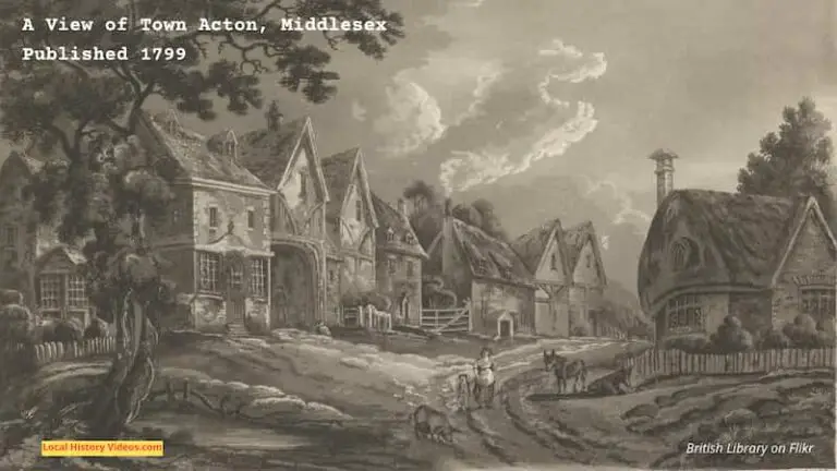 A view of town Acton Middlesex published 1799