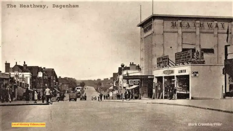 Old postcard of The Heathway Dagenham