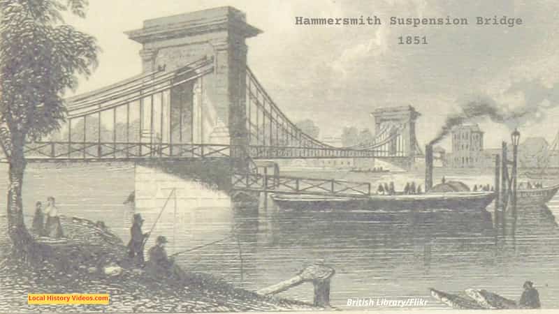 Hammersmith Suspension Bridge 1851