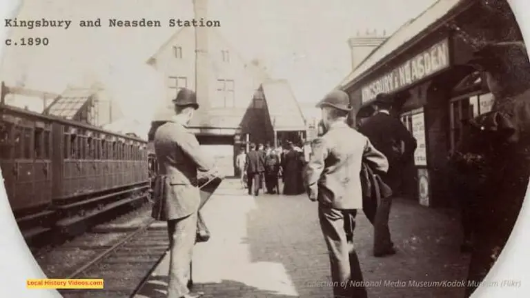 Kingsbury and Neasden Station London c.1890 (now in the Borough of Brent)