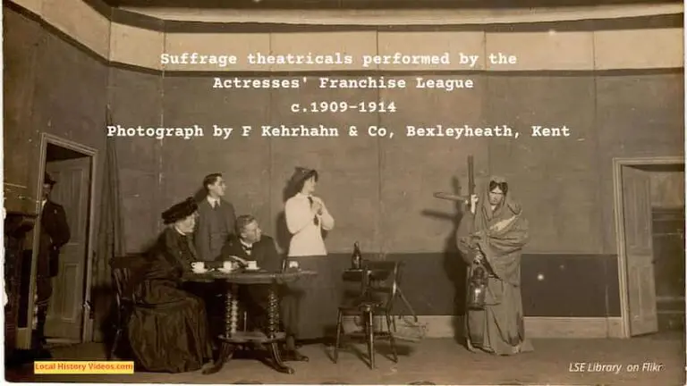 Suffrage theatricals Bexleyheath photographer 1909-1914