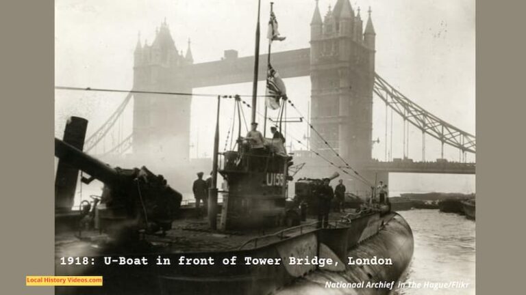 U-Boat in front of Tower Bridge 1918