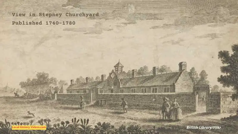 View in Stepney Church yard 1740-1780