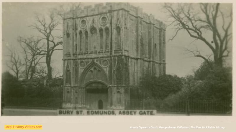 Old photo of Abbey Gate Bury St Edmunds