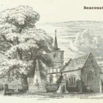 old picture of Beaconsfield Church Buckinghamshire 1876