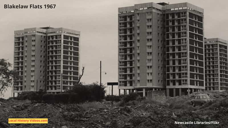 old photo of Blakelaw Flats 1967