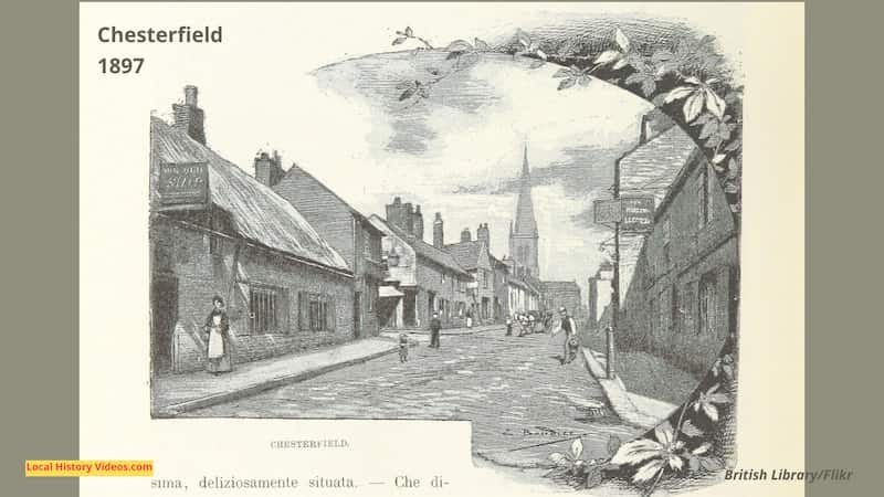 illustration of Chesterfield Derbyshire 1897