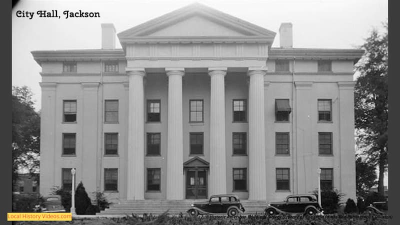 Old photo of City Hall, Jackson, Hinds County, MS