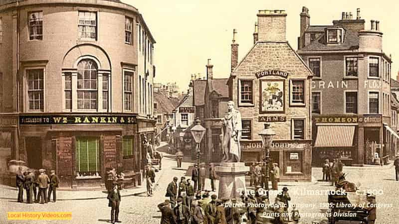 old photo of the Cross in Kilmarnock c.1900