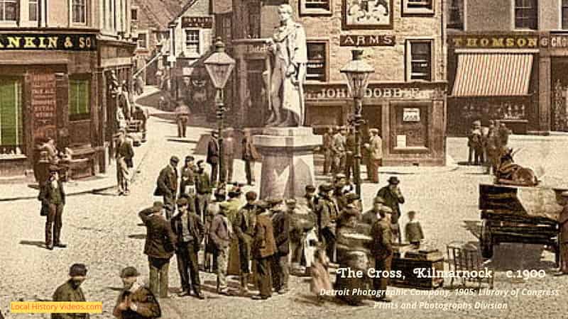 old photo of the Cross in Kilmarnock c.1900