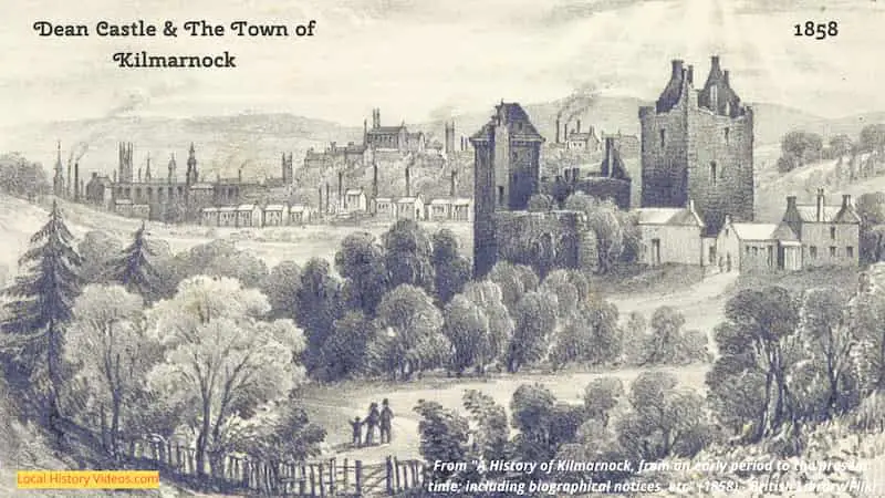 old image of Dean Castle Kilmarnoch 1858