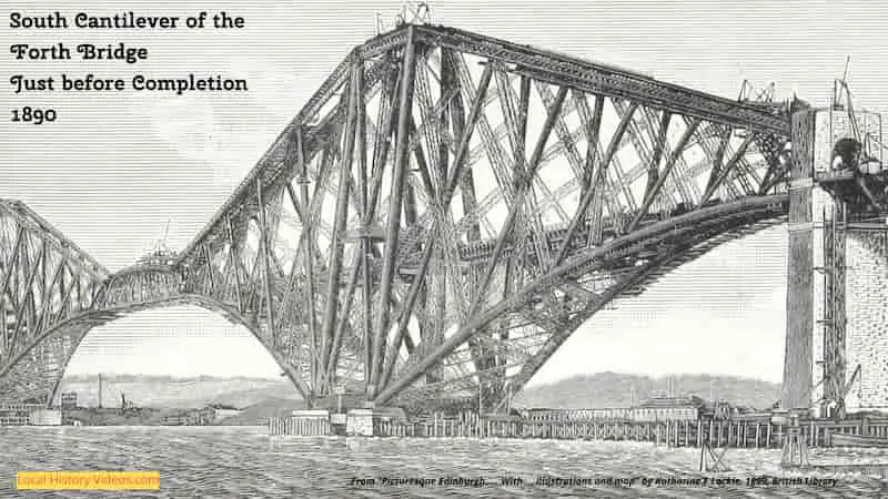 old picture of the Forth Rail Bridge 1890