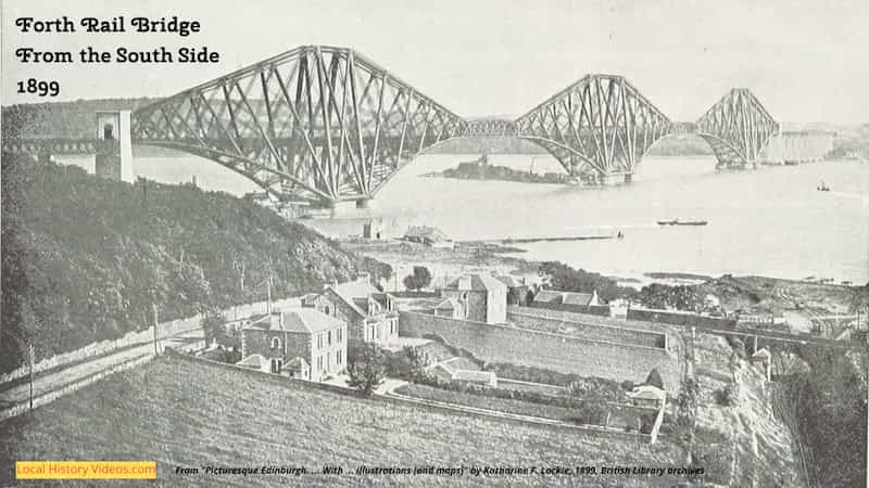 Old photo of the Forth Rail Bridge