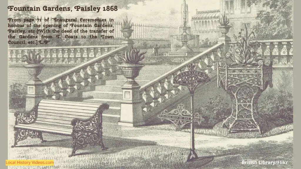 Fountain Gardens, Paisley 1868