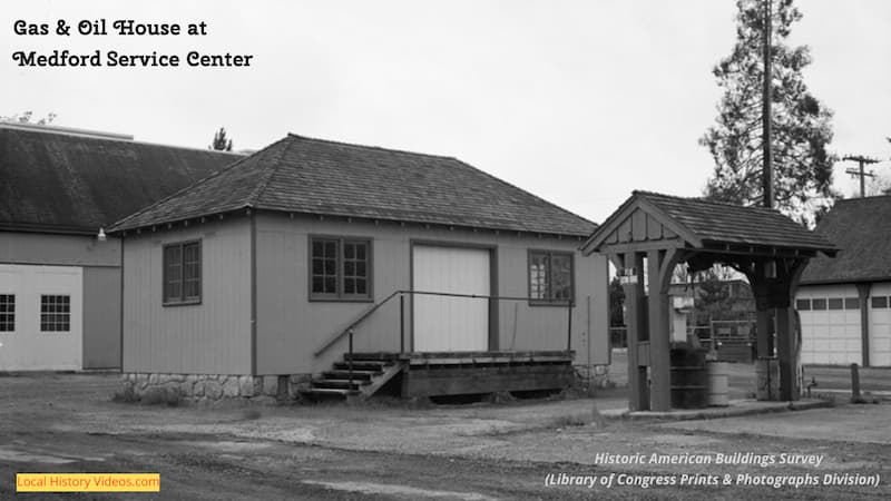 old photo of the Gas & Oil House Medford Service Center oregon