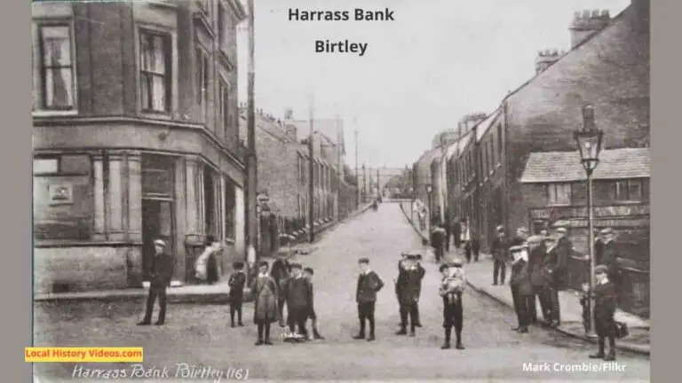 Old postcard of Harrass Bank, Birtley, Tyne & Wear, England