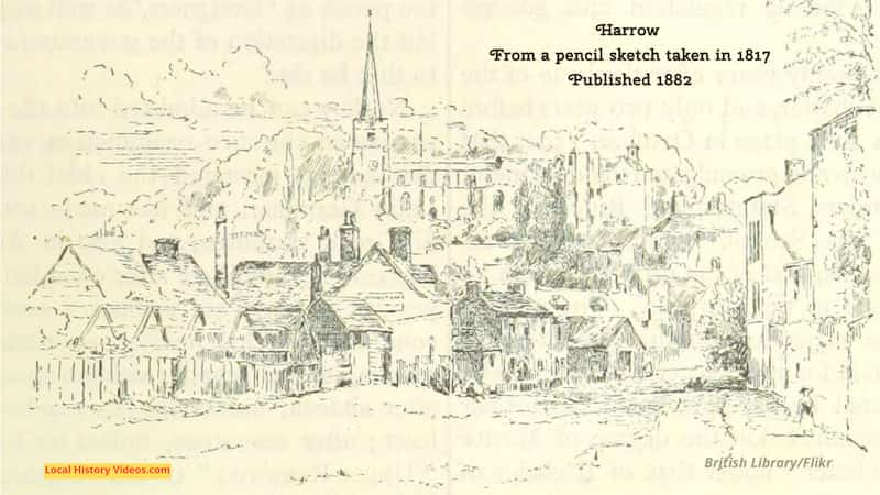 Harrow from a pencil sketch taken in 1817