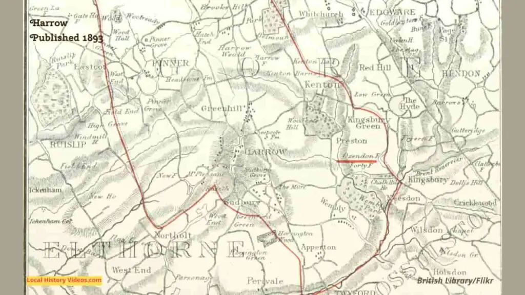 old Harrow map 1893