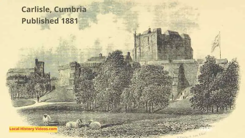 Illustration of Carlisle Cumbria England1881