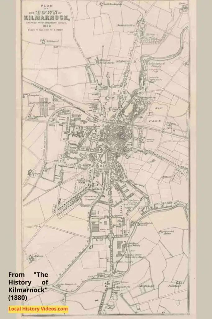 Old map of Kilmarnock 1880