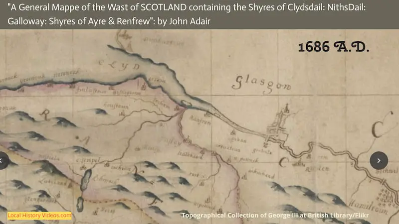 Map of Western Scotland 1686