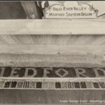 old photo of a Medford fruit display