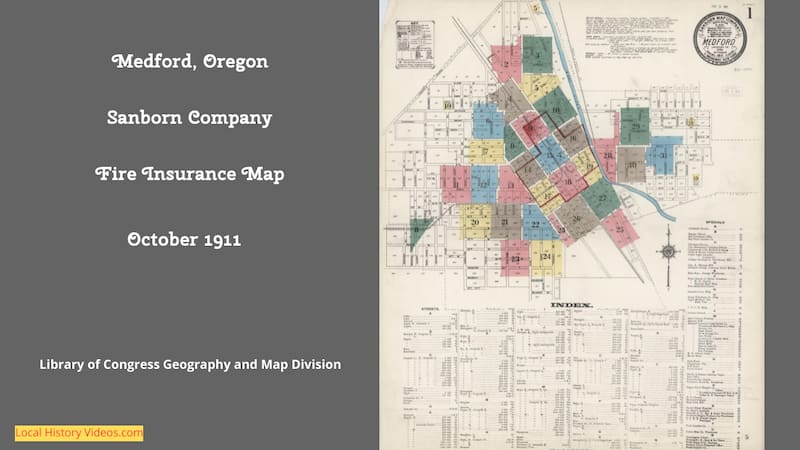 Medford oregon fire insurance map 1911