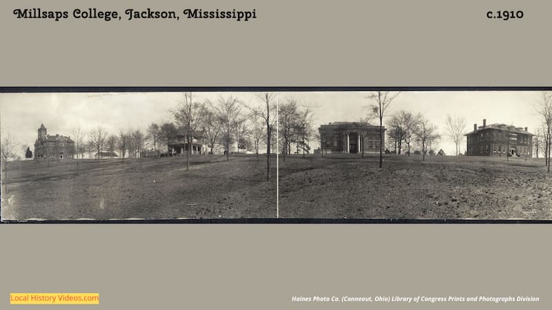 old photo of Millsaps College, Jackson, Miss c1910