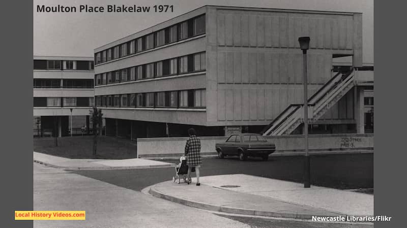 old photo of Moulton Place Blakelaw 1971