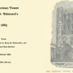 Old picture of Norman Tower Bury St Edmunds 1885