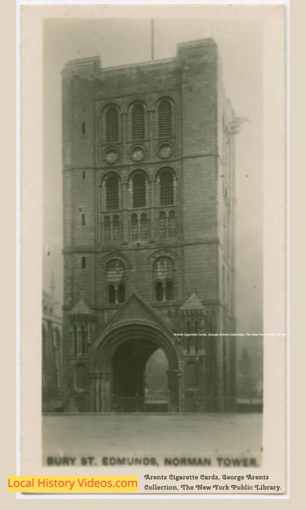old photo of the Norman Tower Bury St Edmunds