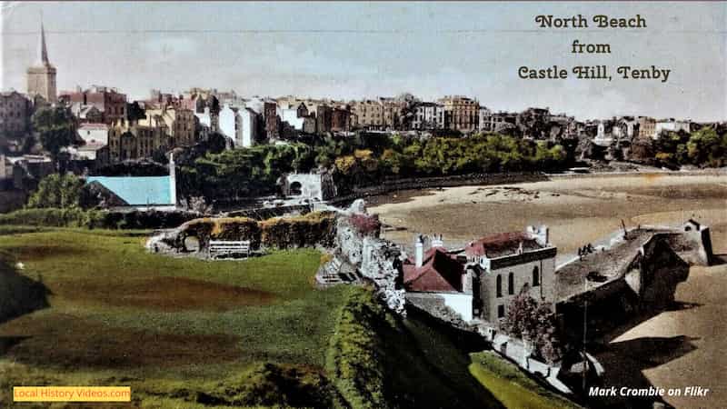 old photo of the seaside at Tenby