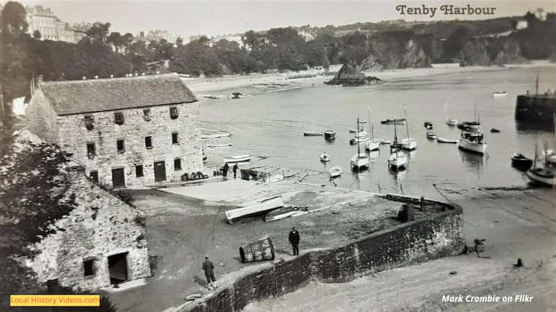 old photo of Tenby Harbour