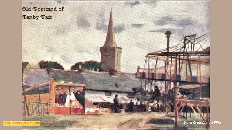 old painting of Tenby Fair