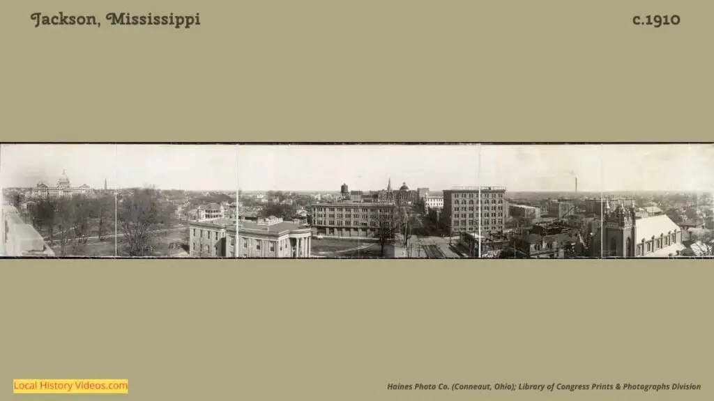 old photo of Panorama Jackson Miss c1910