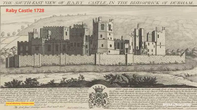 Old image of Raby Castle 1728